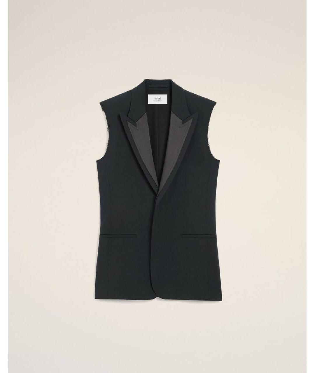 AMI ALEXANDRE MATTIUSSI Зеленый шерстяной жилет, фото 6