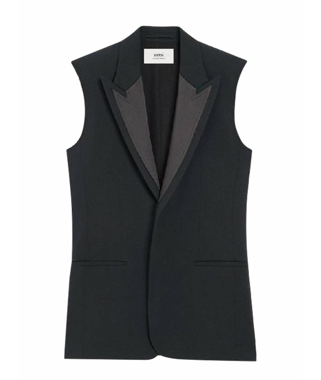 AMI ALEXANDRE MATTIUSSI Зеленый шерстяной жилет, фото 1