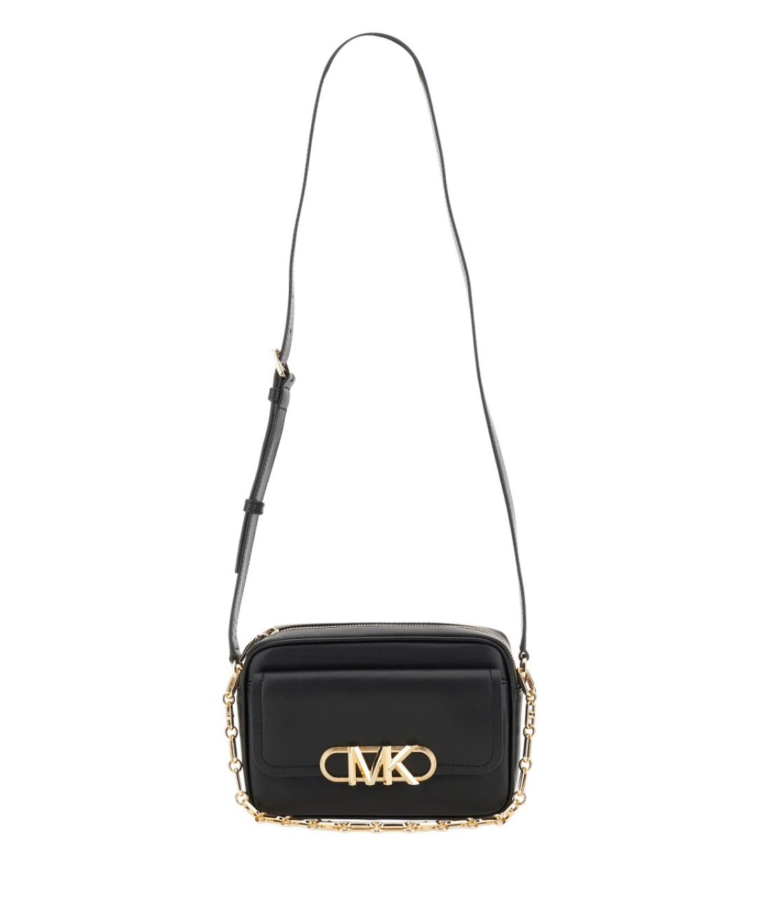 MICHAEL KORS Черная кожаная сумка через плечо, фото 1