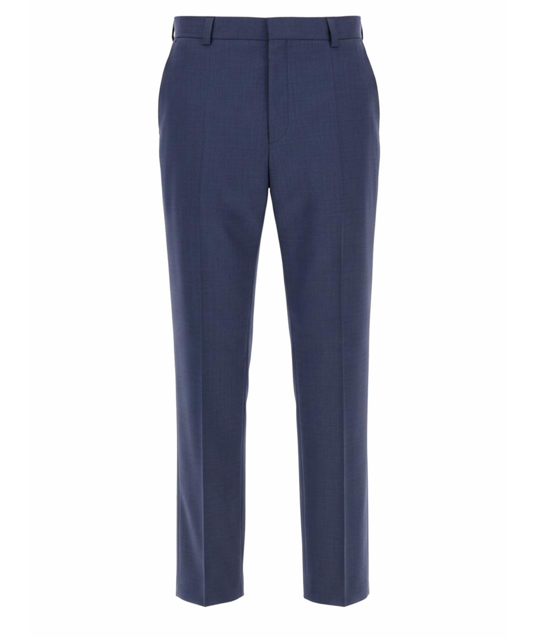 HUGO Синие полиэстеровые классические брюки, фото 1