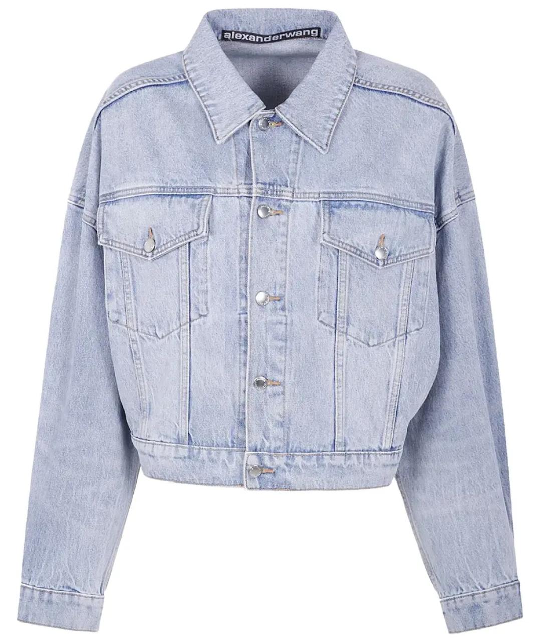 ALEXANDER WANG Голубая хлопковая куртка, фото 1