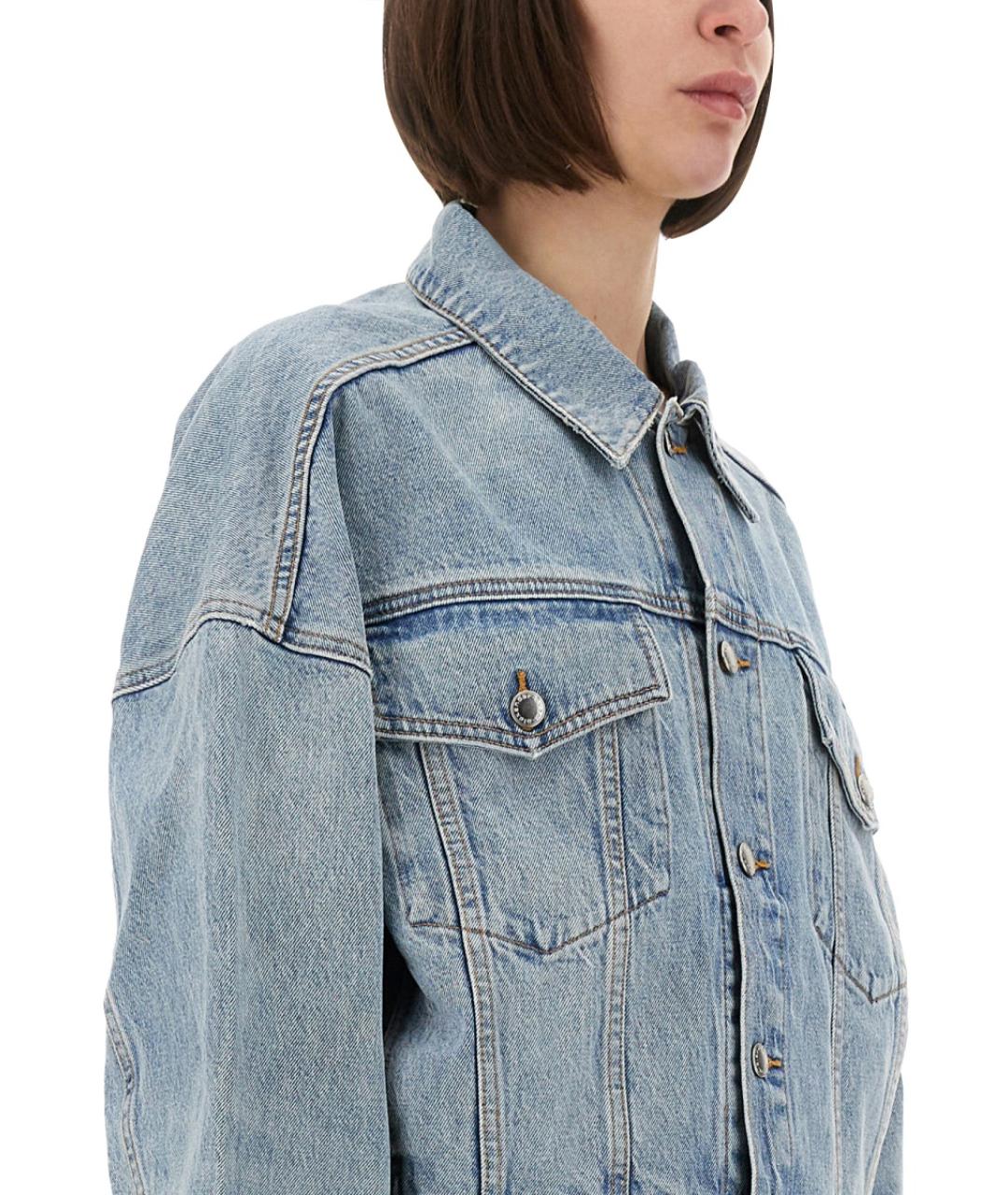 ALEXANDER WANG Голубая хлопковая куртка, фото 5