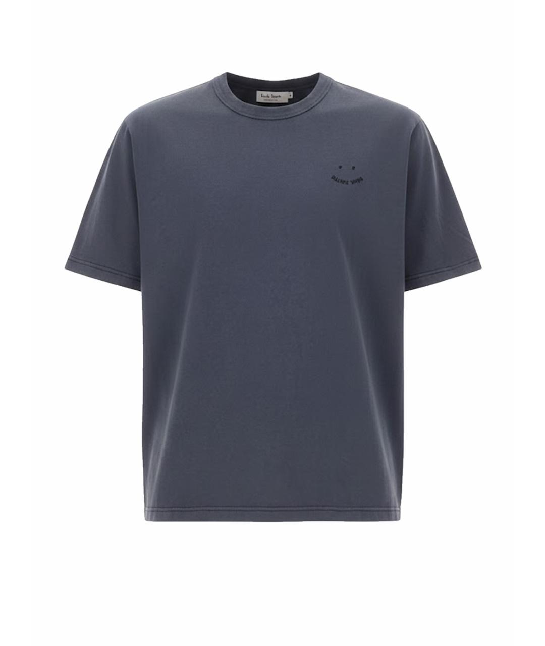 PS BY PAUL SMITH Серая хлопковая футболка, фото 1