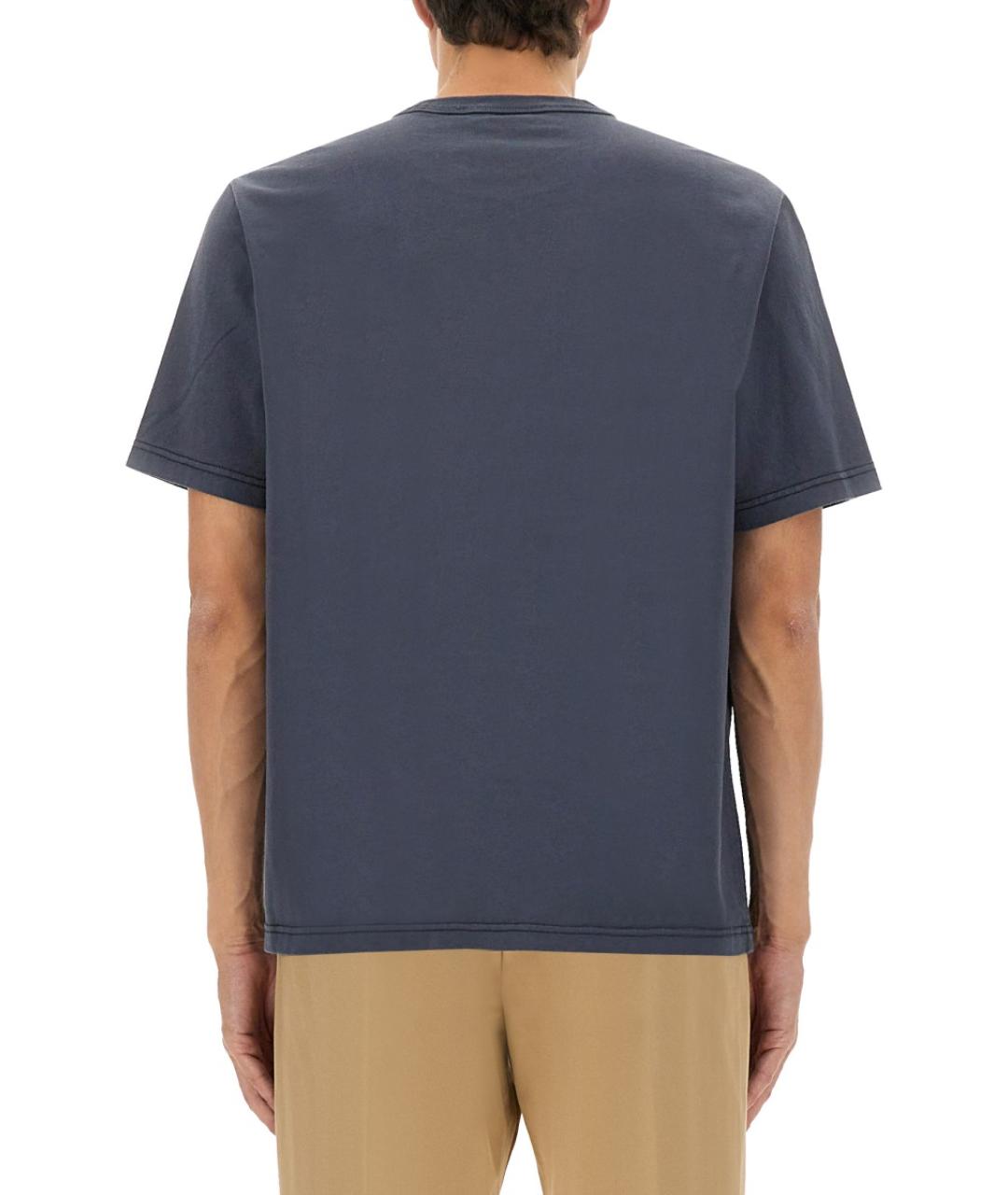 PS BY PAUL SMITH Серая хлопковая футболка, фото 3