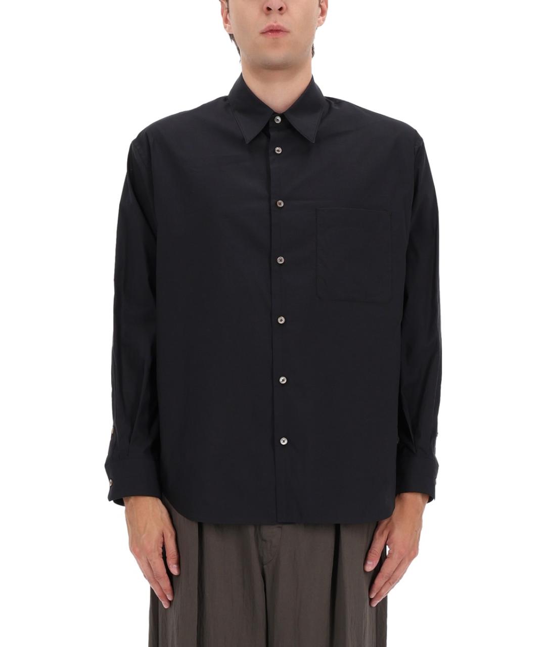 LEMAIRE Серая хлопковая кэжуал рубашка, фото 2