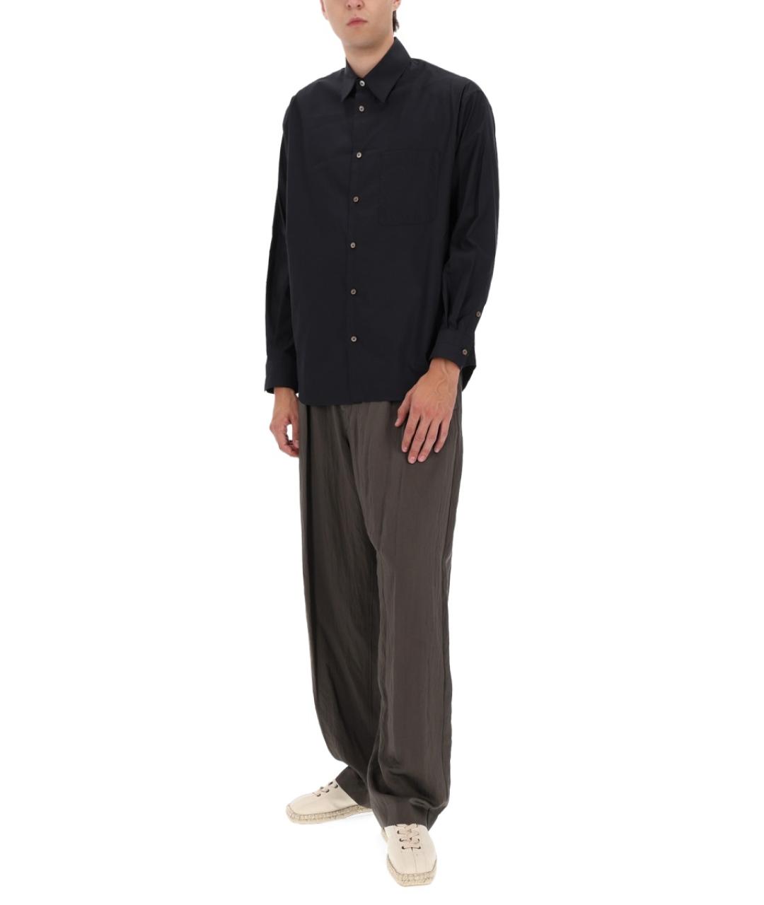 LEMAIRE Серая хлопковая кэжуал рубашка, фото 3