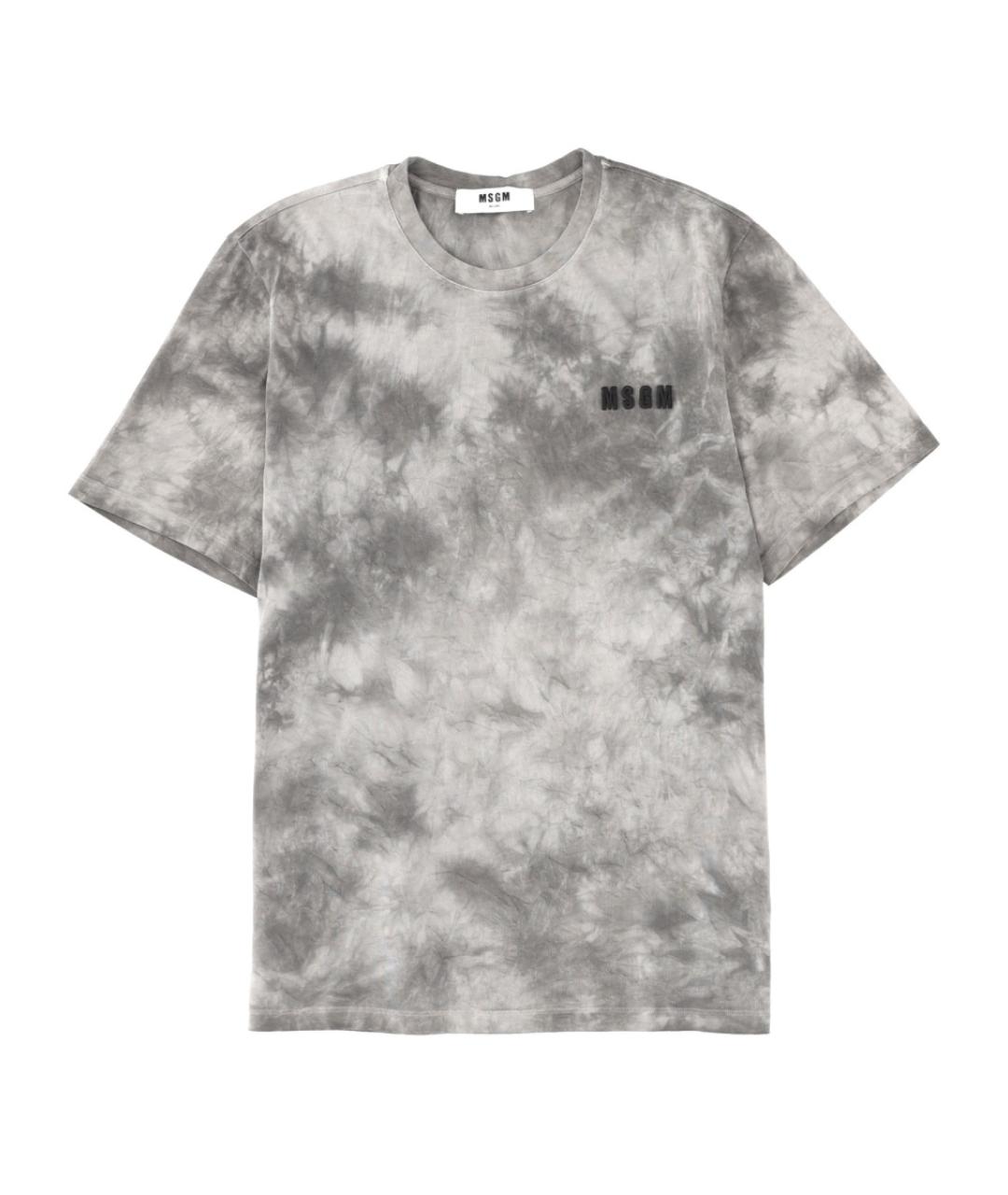 MSGM Серая хлопковая футболка, фото 1