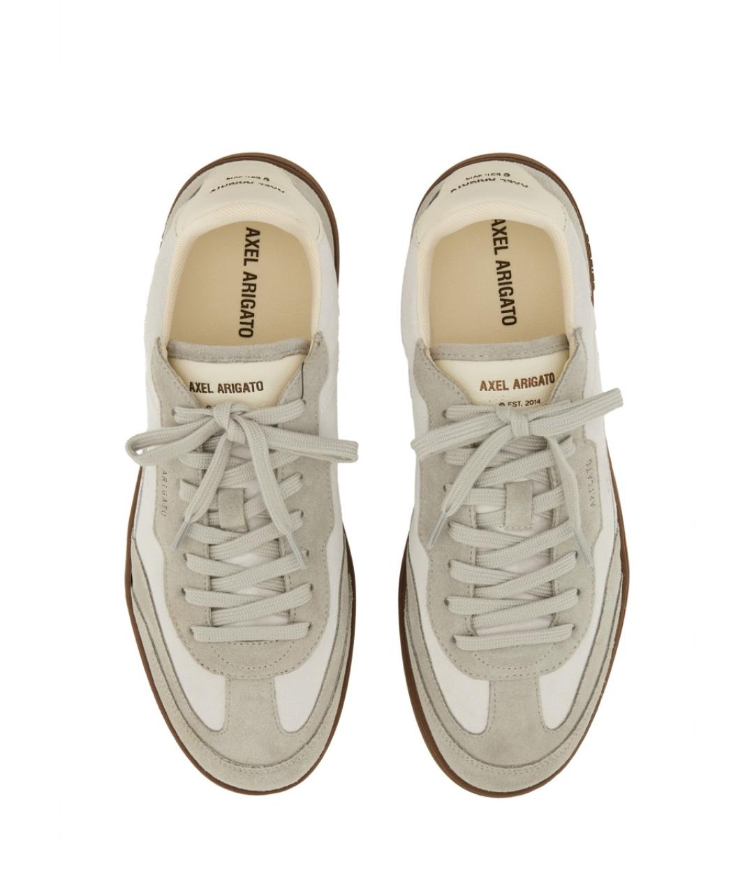 AXEL ARIGATO Серые кожаные низкие кроссовки / кеды, фото 6