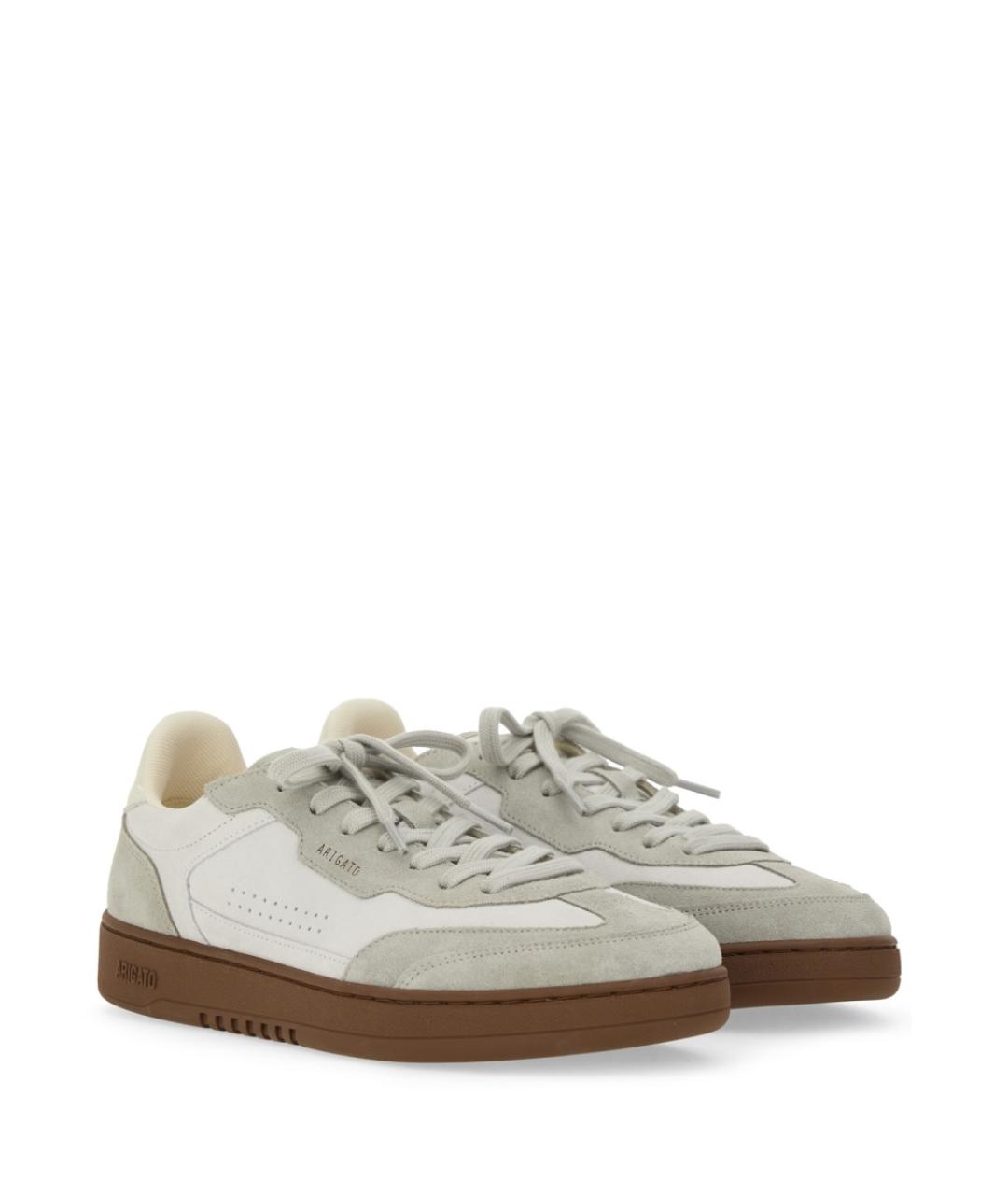 AXEL ARIGATO Серые кожаные низкие кроссовки / кеды, фото 2