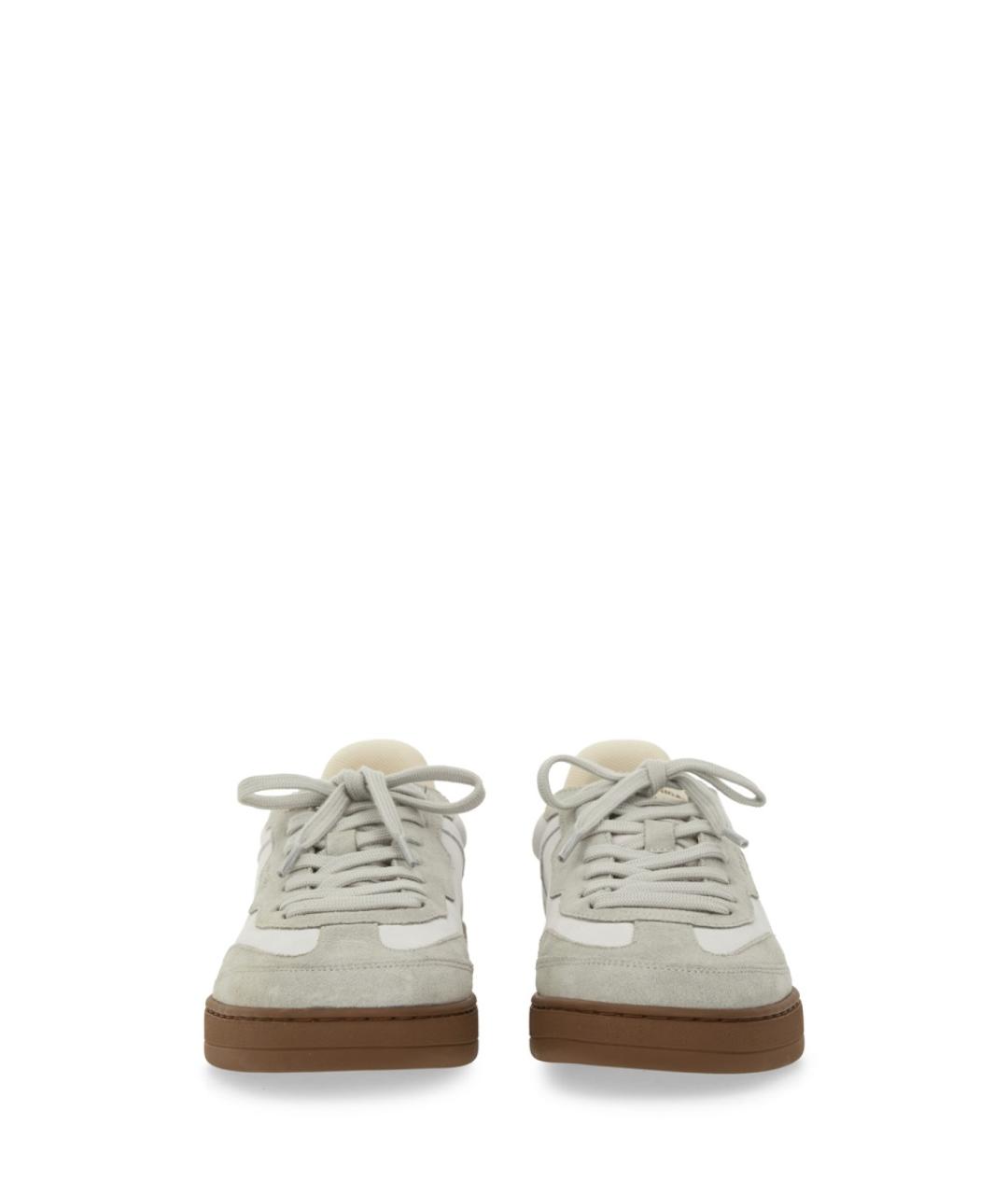 AXEL ARIGATO Серые кожаные низкие кроссовки / кеды, фото 4