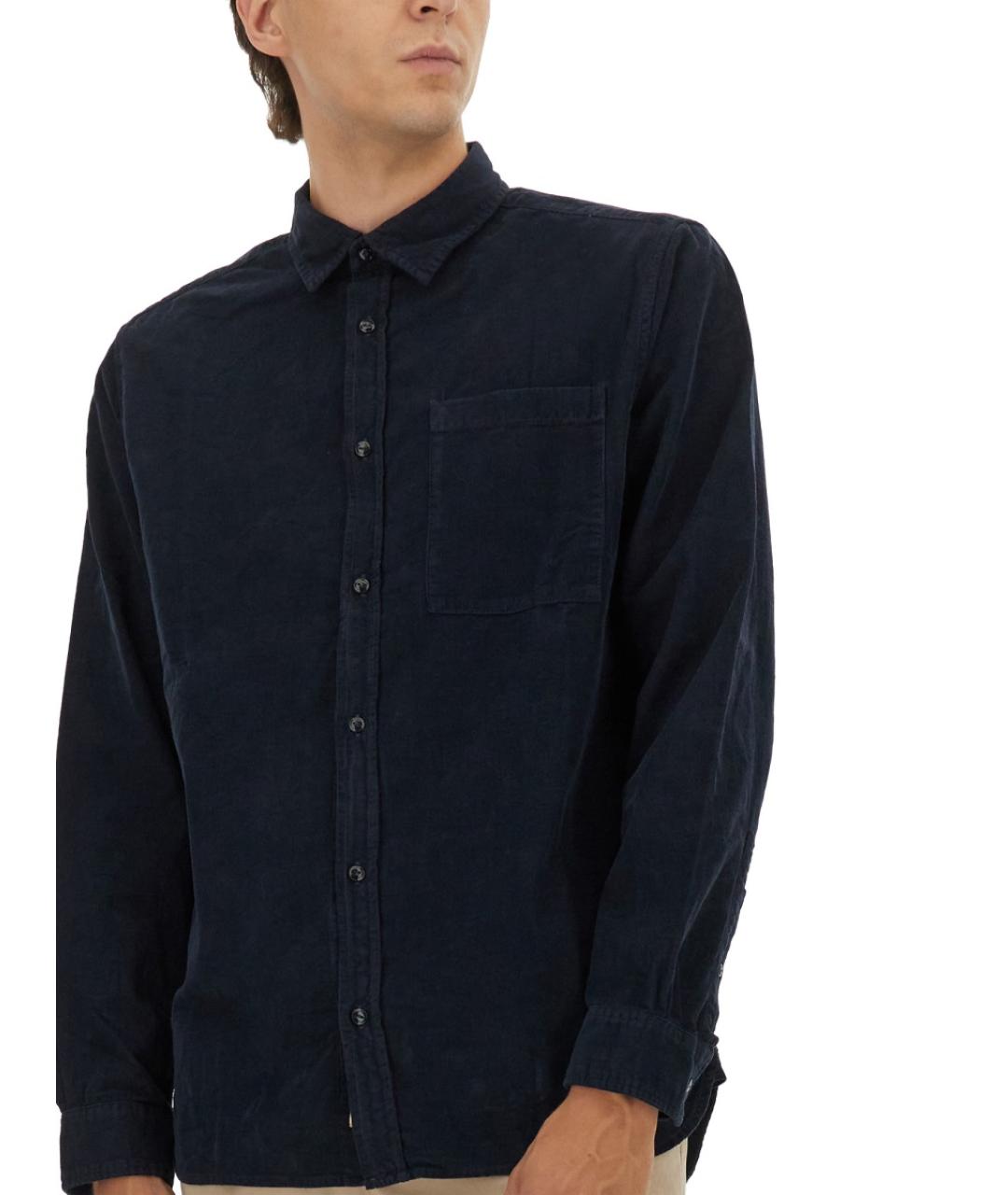 WOOLRICH Синяя хлопковая кэжуал рубашка, фото 4