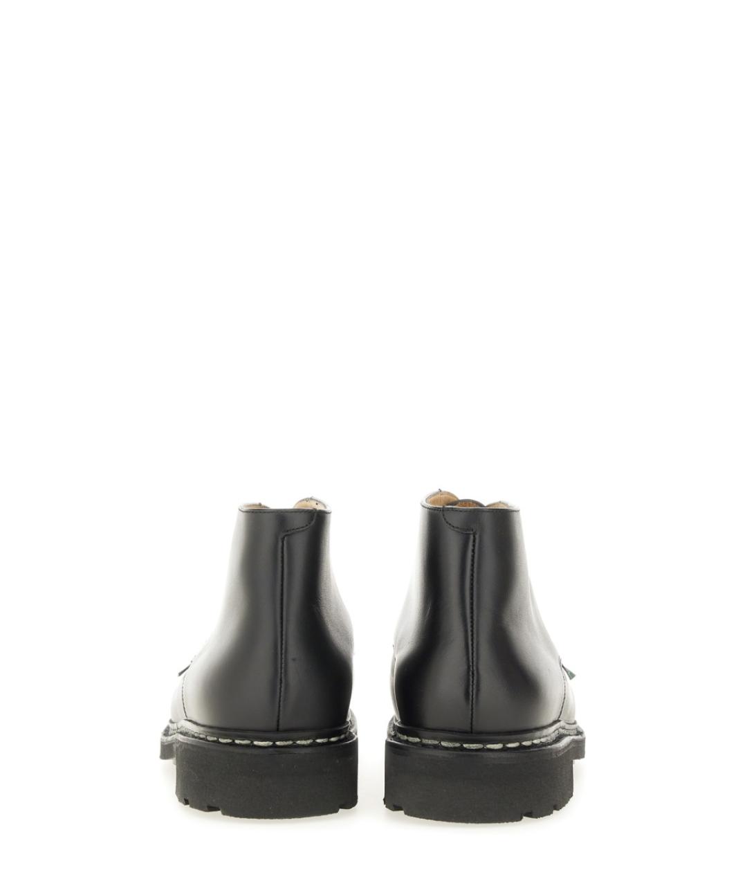 PARABOOT Черные кожаные низкие ботинки, фото 3
