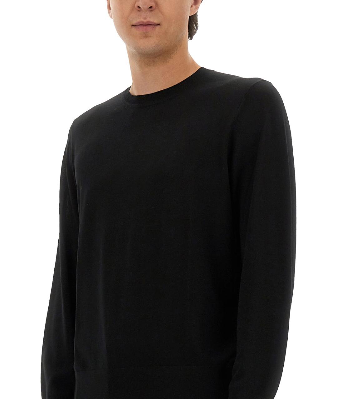 THEORY Черный шерстяной джемпер / свитер, фото 4