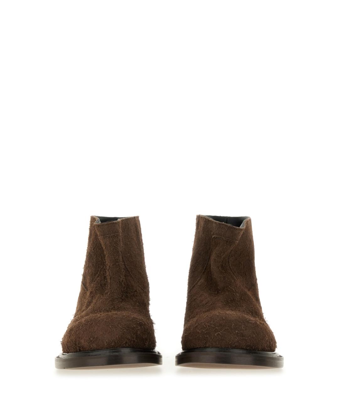 MOSCHINO Коричневые кожаные ботинки, фото 4