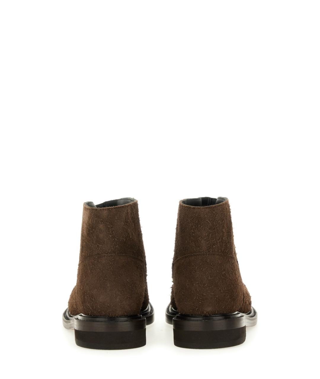 MOSCHINO Коричневые кожаные ботинки, фото 3