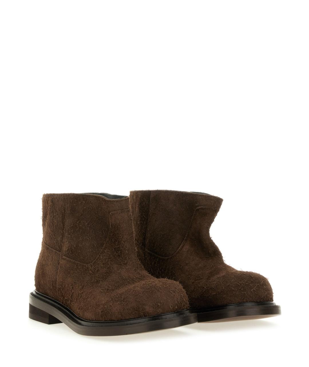 MOSCHINO Коричневые кожаные ботинки, фото 2