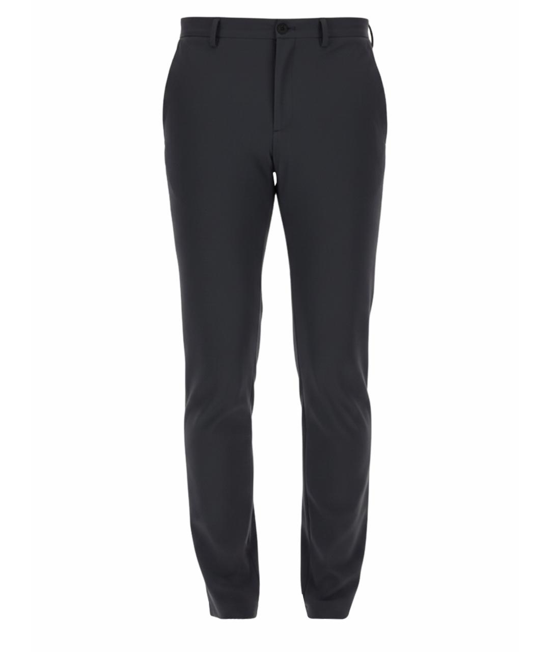 THEORY Серые полиамидовые повседневные брюки, фото 1