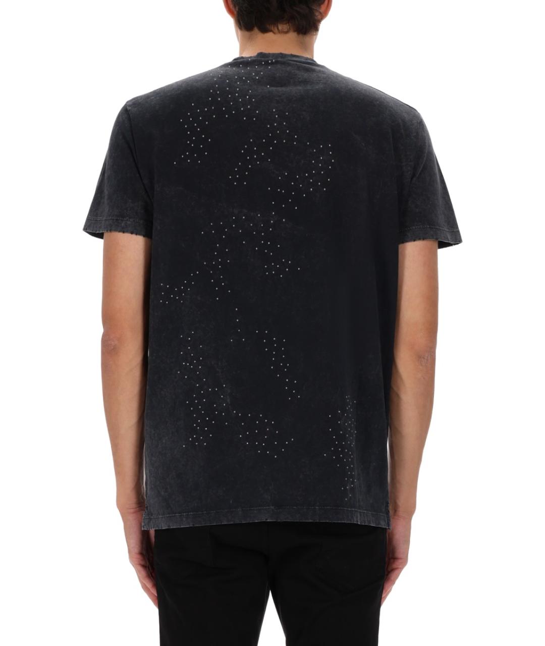 DSQUARED2 Серая хлопковая футболка, фото 3