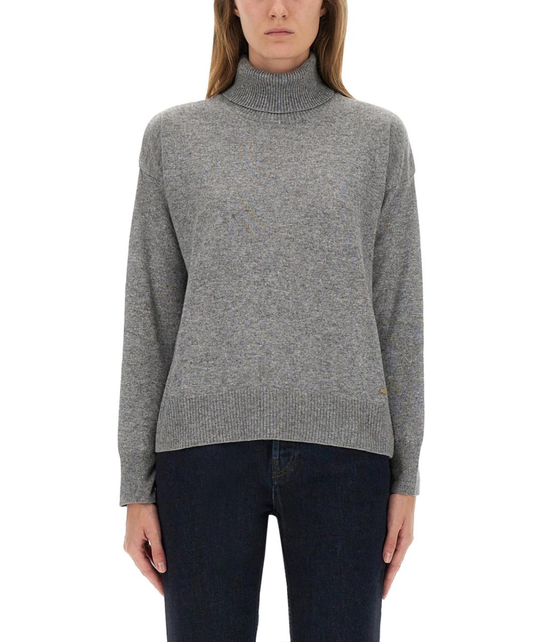 WOOLRICH Серый шерстяной джемпер / свитер, фото 5