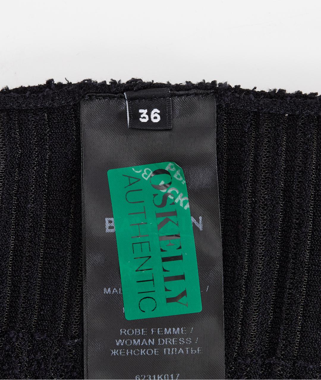 BALMAIN Черное вискозное вечернее платье, фото 5