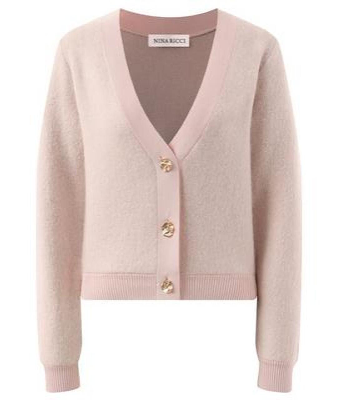 NINA RICCI Бежевый шерстяной кардиган, фото 1