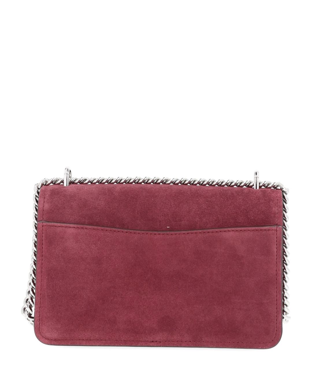 MICHAEL KORS Бордовая кожаная сумка через плечо, фото 3