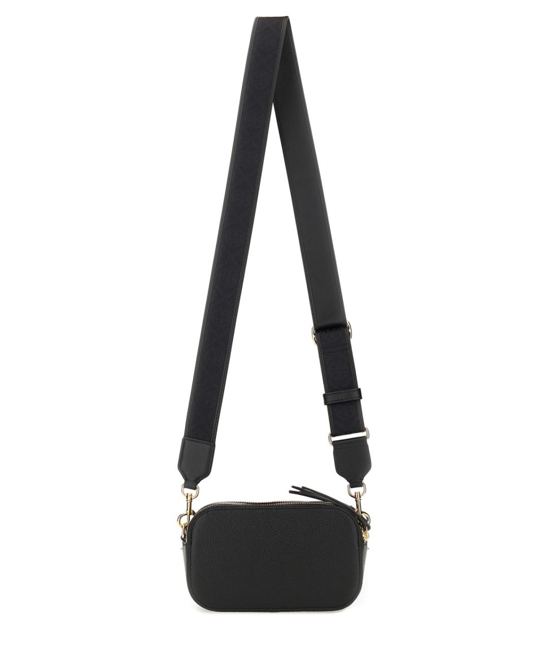 TORY BURCH Черная кожаная сумка через плечо, фото 2