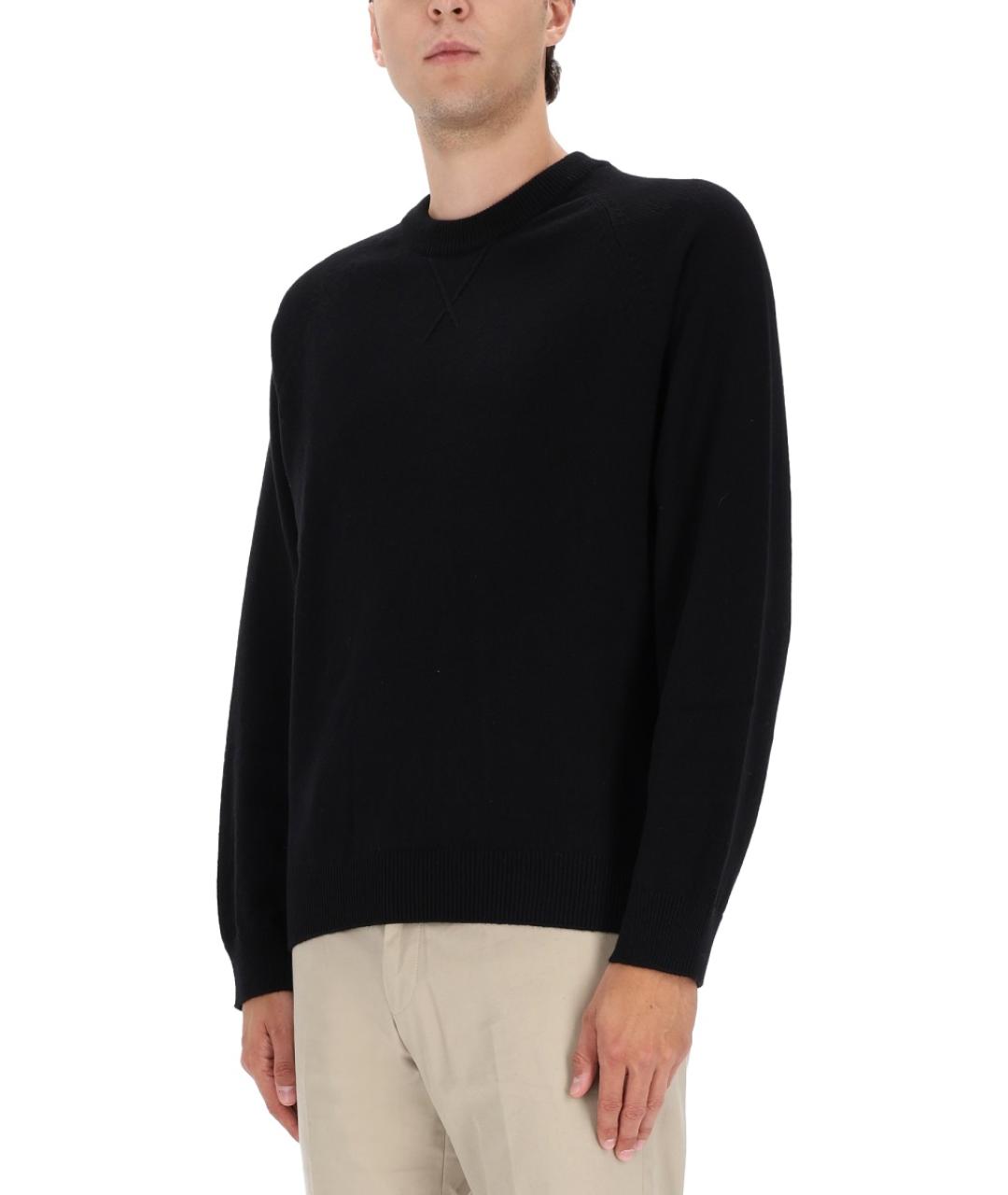 PS BY PAUL SMITH Черный шерстяной джемпер / свитер, фото 4