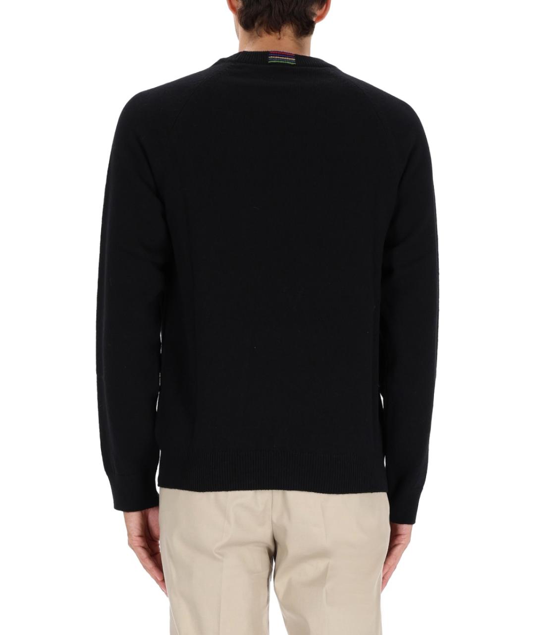 PS BY PAUL SMITH Черный шерстяной джемпер / свитер, фото 3
