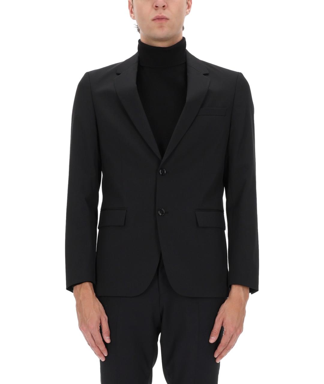 HUGO BOSS Черный полиэстеровый пиджак, фото 4