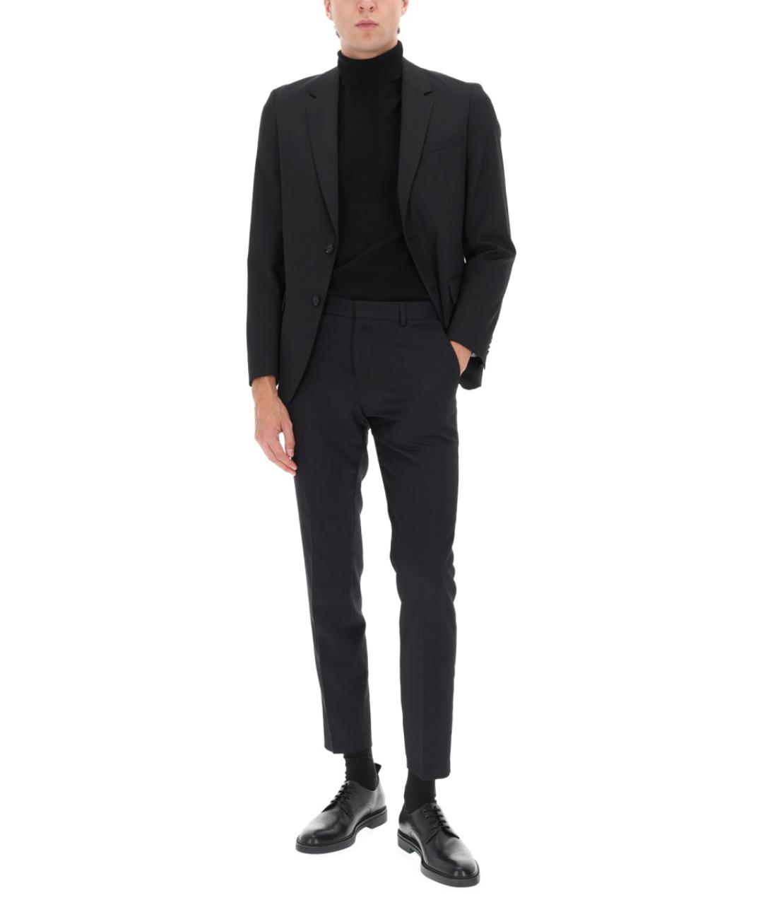 HUGO BOSS Черный полиэстеровый пиджак, фото 2