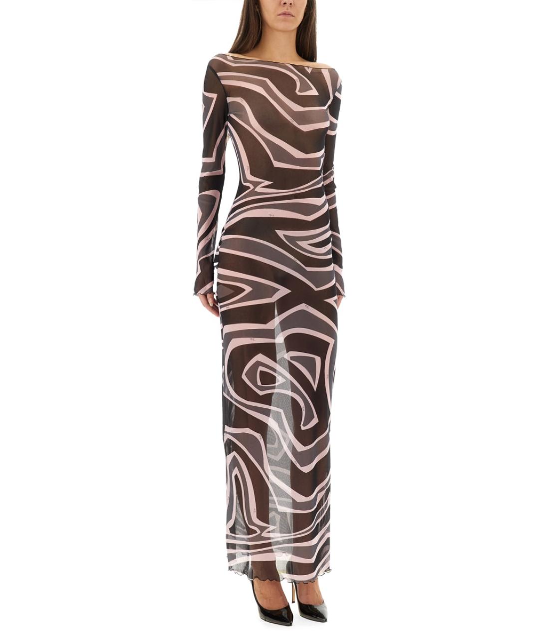 PUCCI Мульти полиамидовое повседневное платье, фото 3