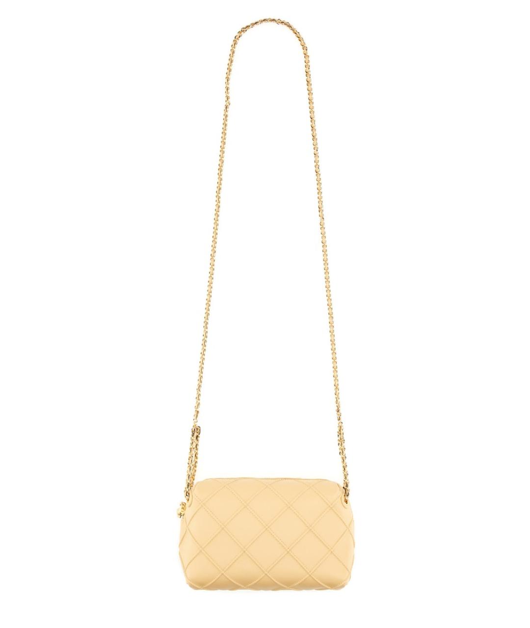 TORY BURCH Бежевая кожаная сумка через плечо, фото 1