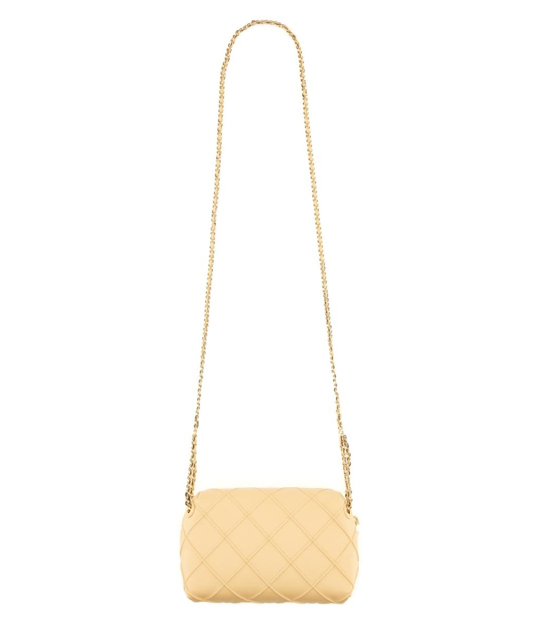 TORY BURCH Бежевая кожаная сумка через плечо, фото 2