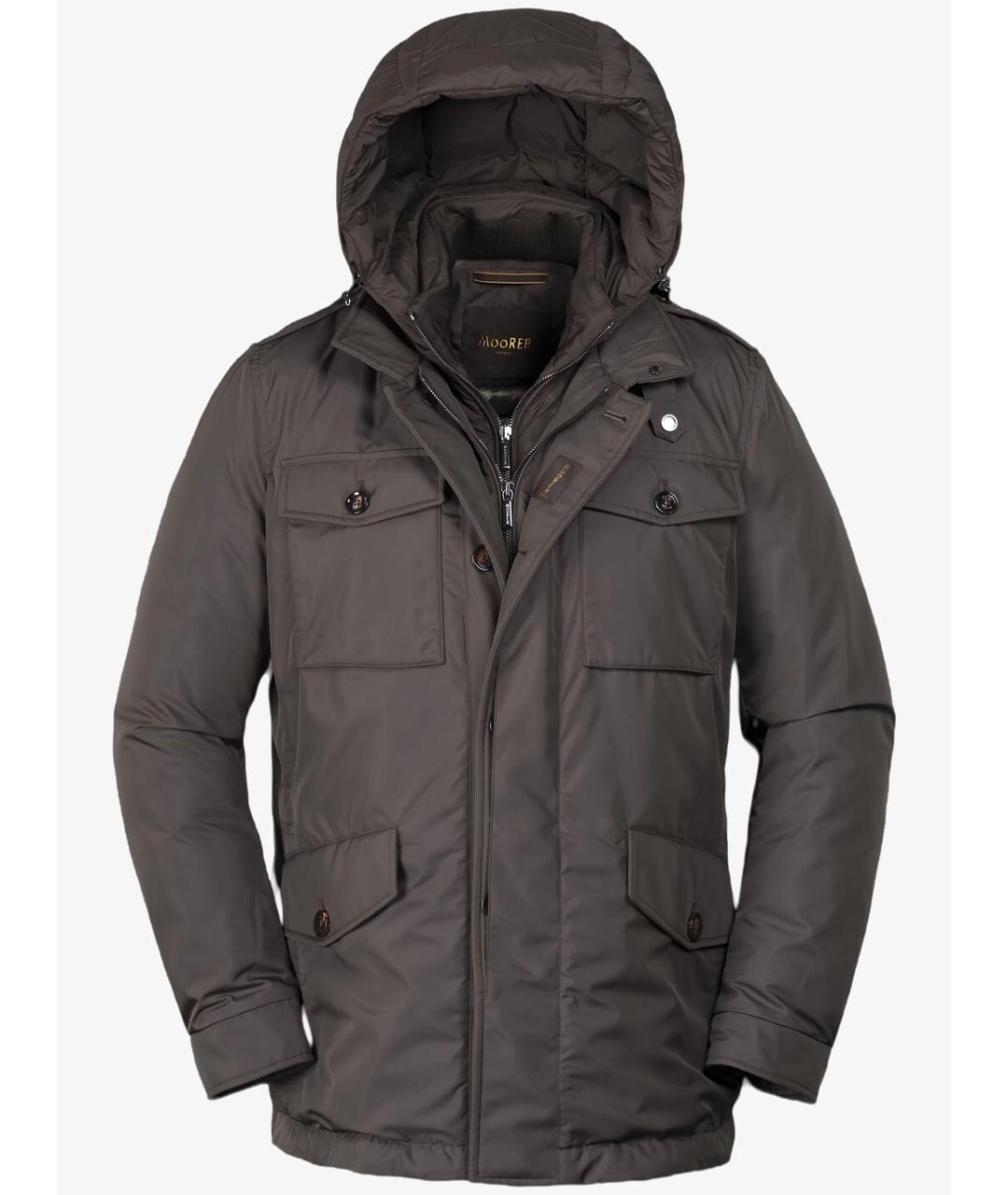 MOORER Хаки полиэстеровый пуховик, фото 6