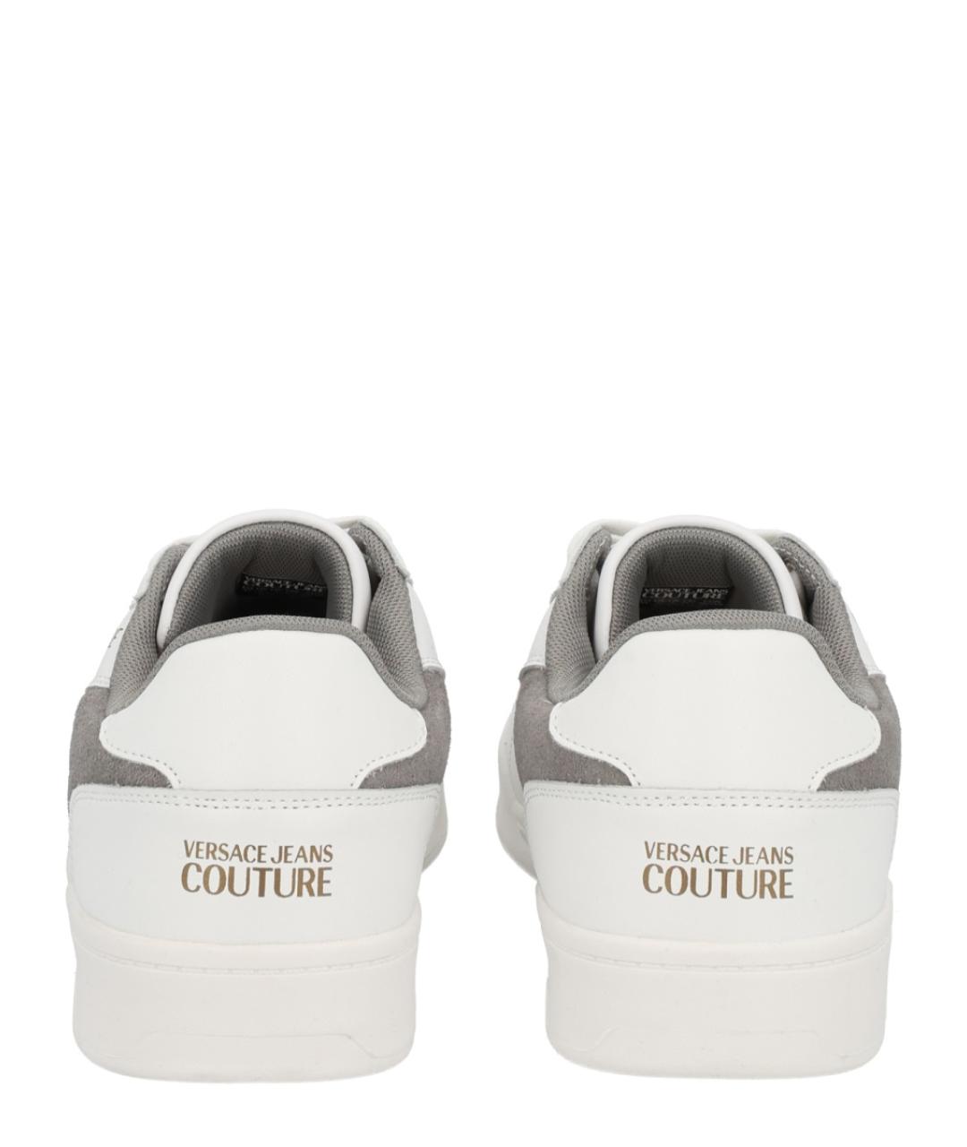 VERSACE JEANS COUTURE Серые синтетические низкие кроссовки / кеды, фото 4