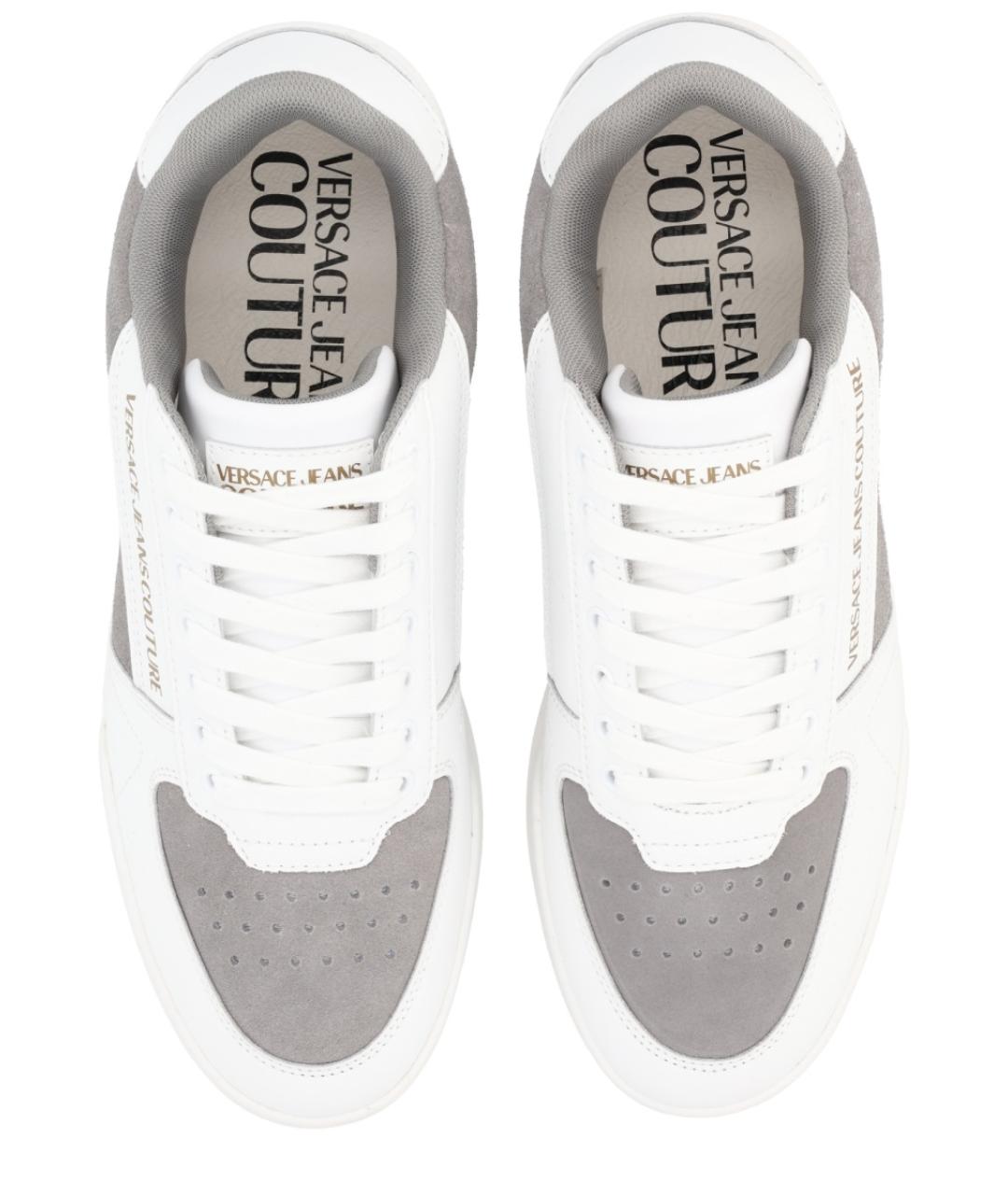 VERSACE JEANS COUTURE Серые синтетические низкие кроссовки / кеды, фото 5
