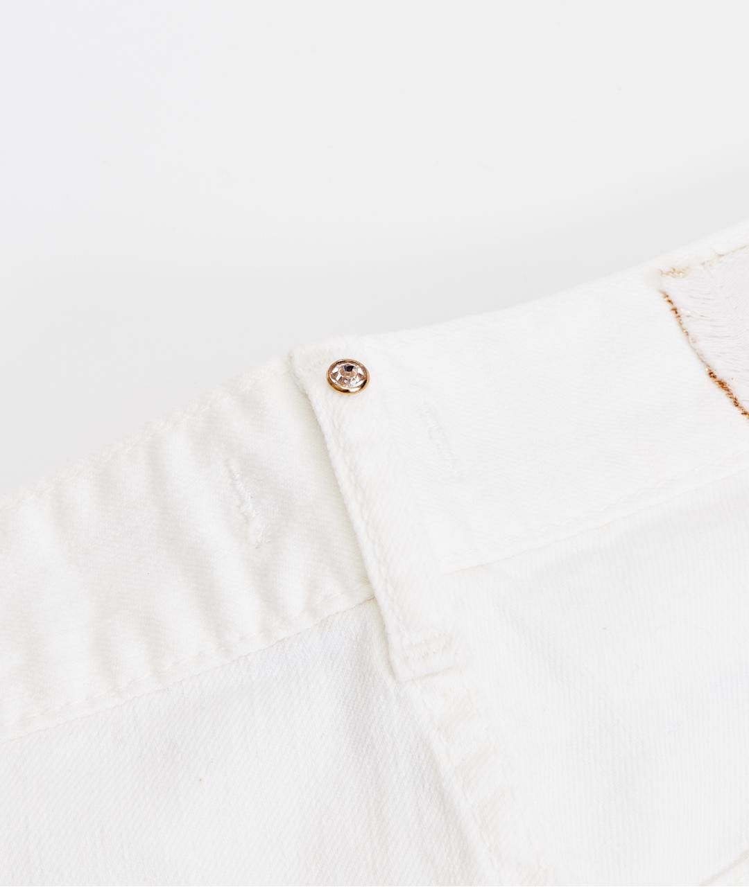 LIU JO Белые хлопковые джинсы клеш, фото 6