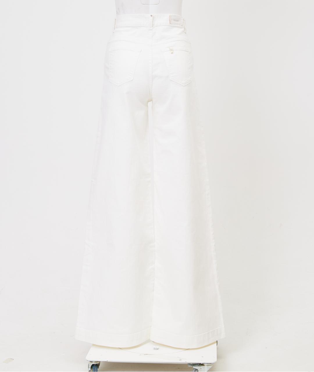 LIU JO Белые хлопковые джинсы клеш, фото 2