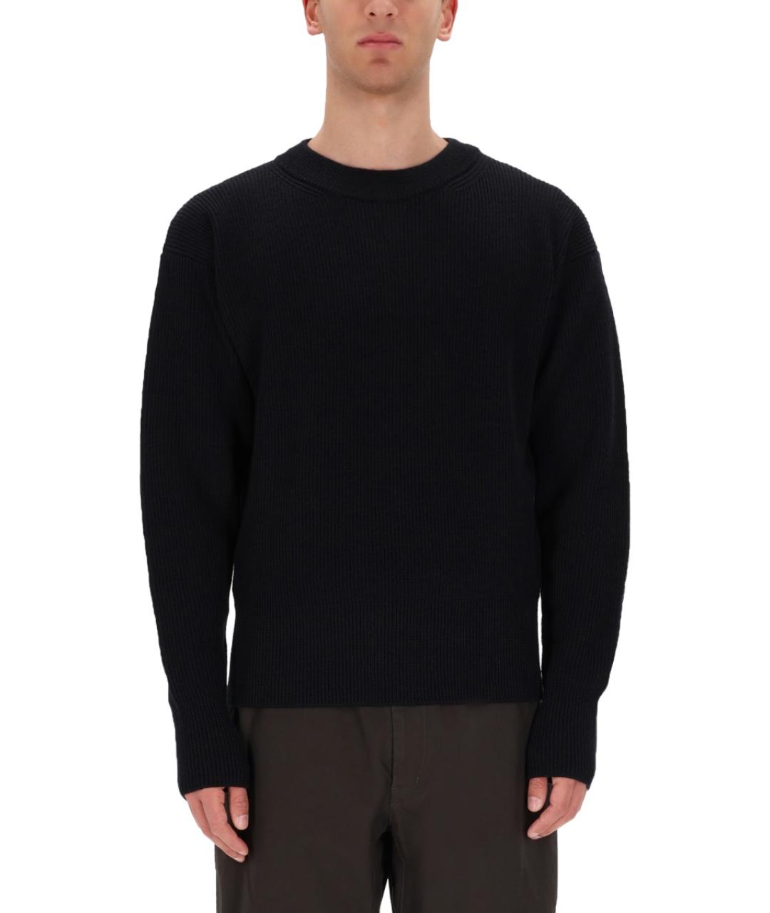 LEMAIRE Черный шерстяной джемпер / свитер, фото 4