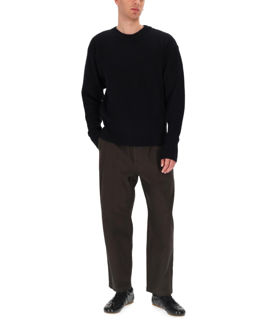 LEMAIRE Черный шерстяной джемпер / свитер, фото 2