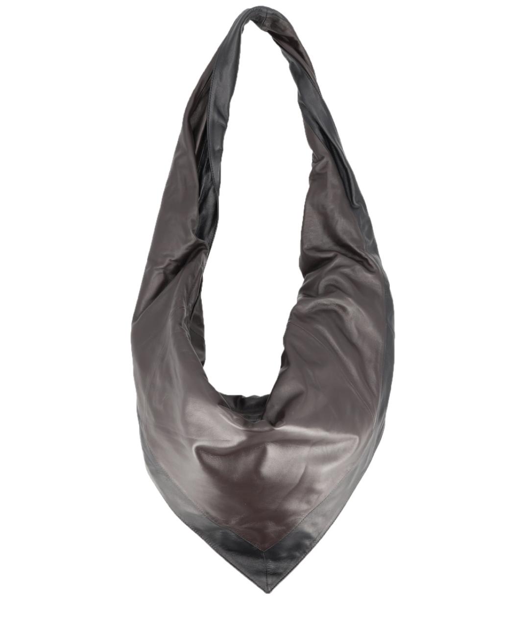 LEMAIRE Черная кожаная сумка на плечо, фото 1