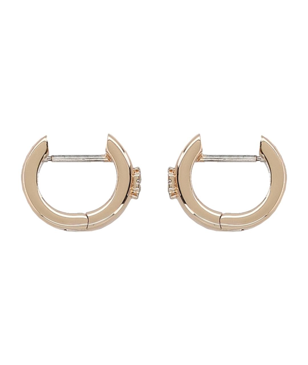 TORY BURCH Золотые металлические серьги, фото 1