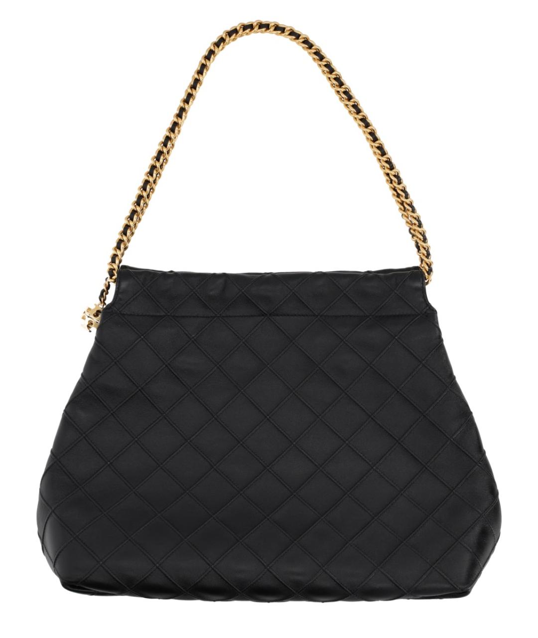 TORY BURCH Черная кожаная сумка через плечо, фото 3