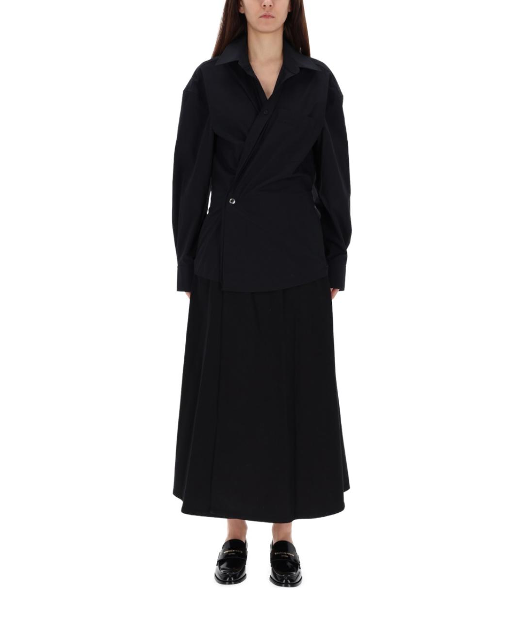 ALEXANDER WANG Черное хлопковое повседневное платье, фото 4