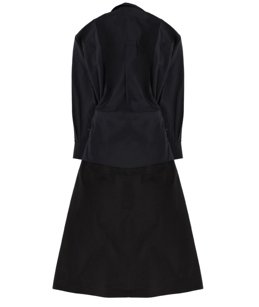 ALEXANDER WANG Черное хлопковое повседневное платье, фото 3