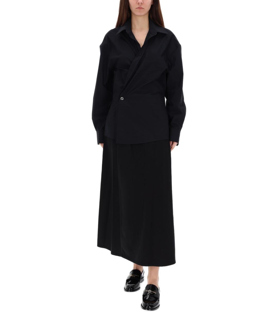 ALEXANDER WANG Черное хлопковое повседневное платье, фото 5