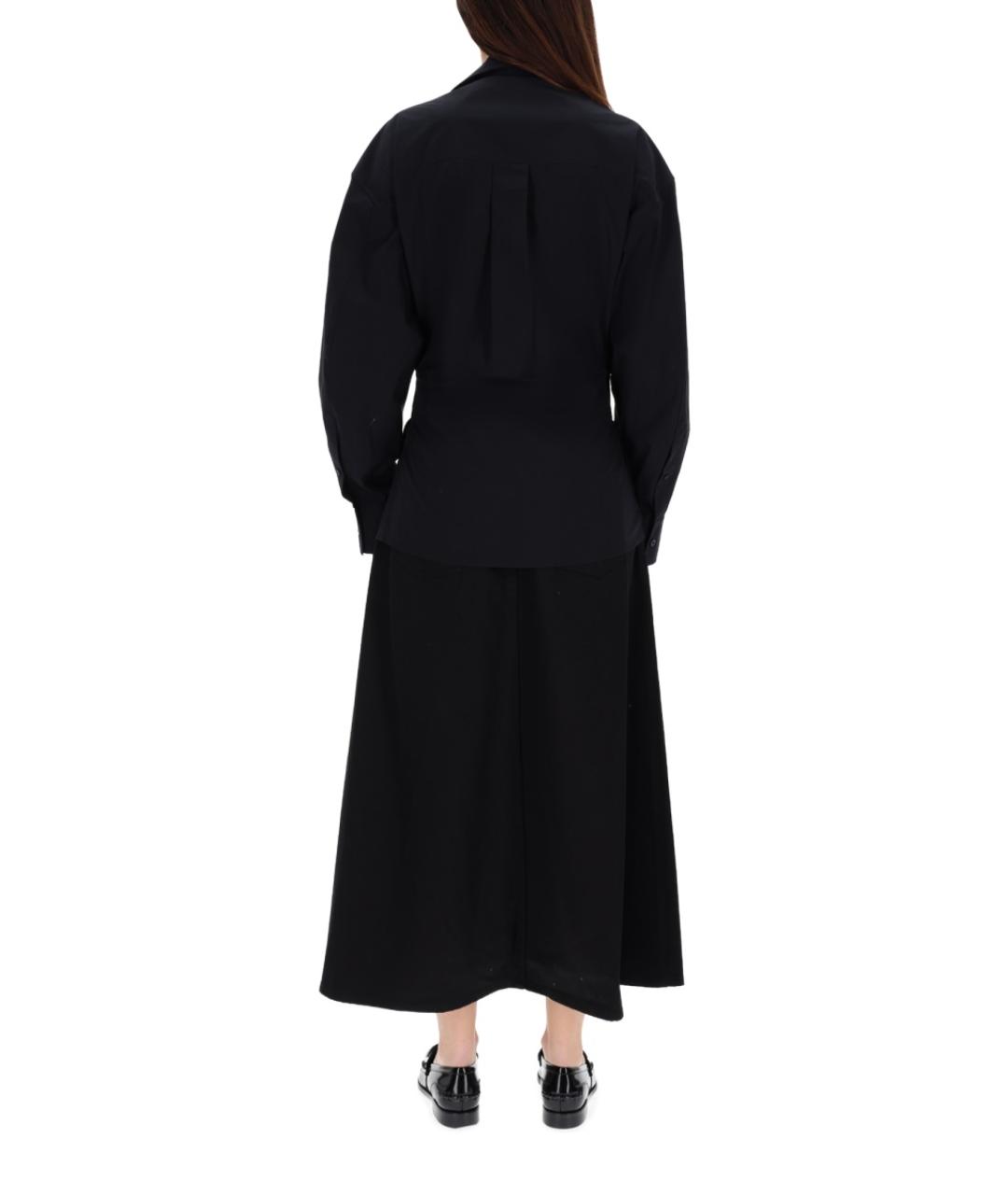 ALEXANDER WANG Черное хлопковое повседневное платье, фото 6