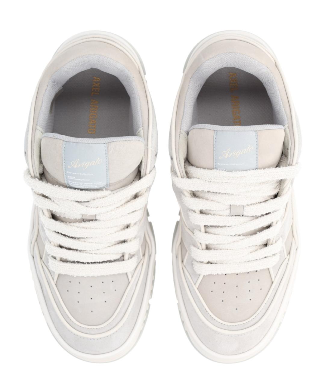 AXEL ARIGATO Серые кожаные низкие кроссовки / кеды, фото 5