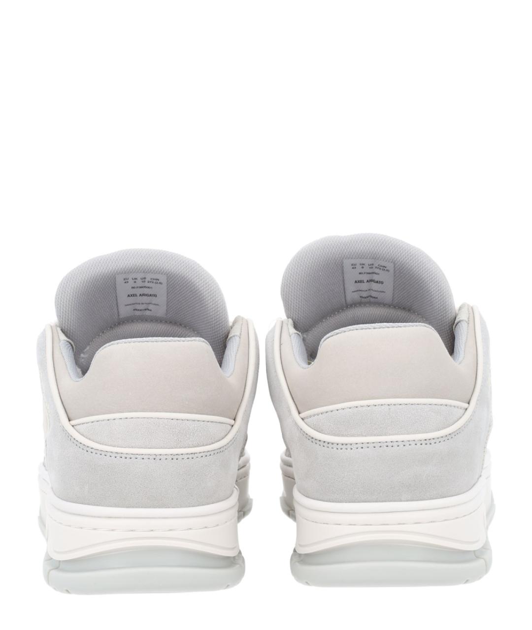AXEL ARIGATO Серые кожаные низкие кроссовки / кеды, фото 4